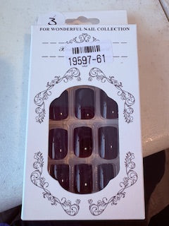 Press on nails - Dark purple