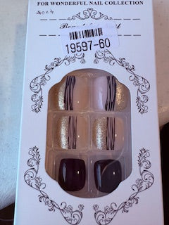 Pedi Press on - glitter